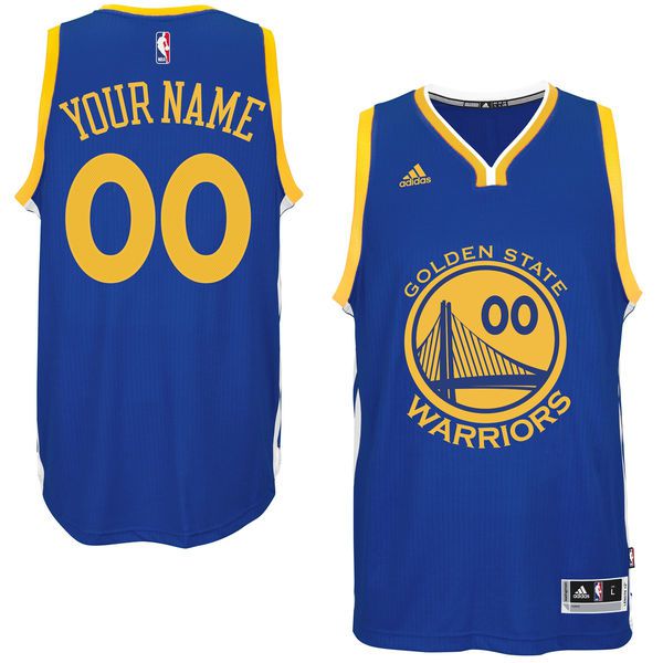 Men Golden State Warriors Adidas Royal Custom Swingman Road NBA Jersey->customized nba jersey->Custom Jersey